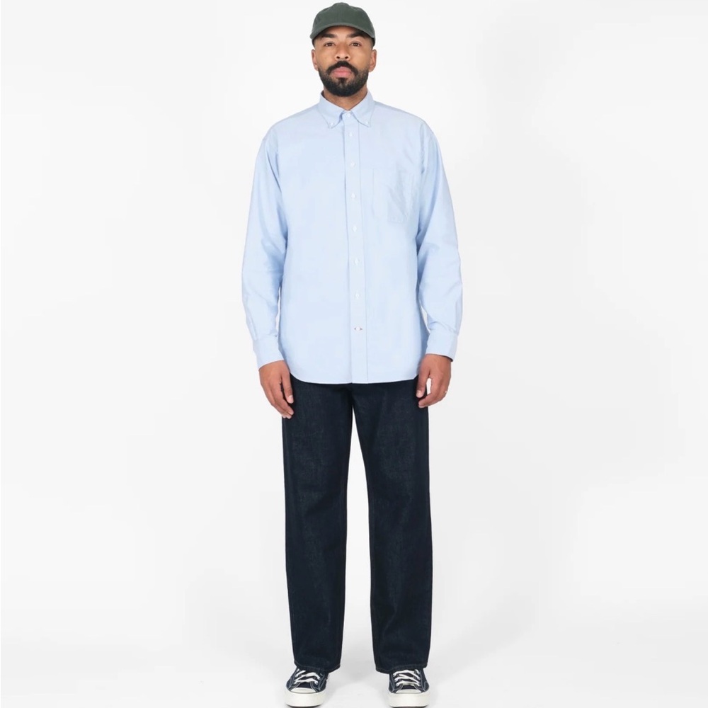 Dehen 1920 x Gitman Vintage Cambridge Cotton Oxford Buttondown Shirt Blue M